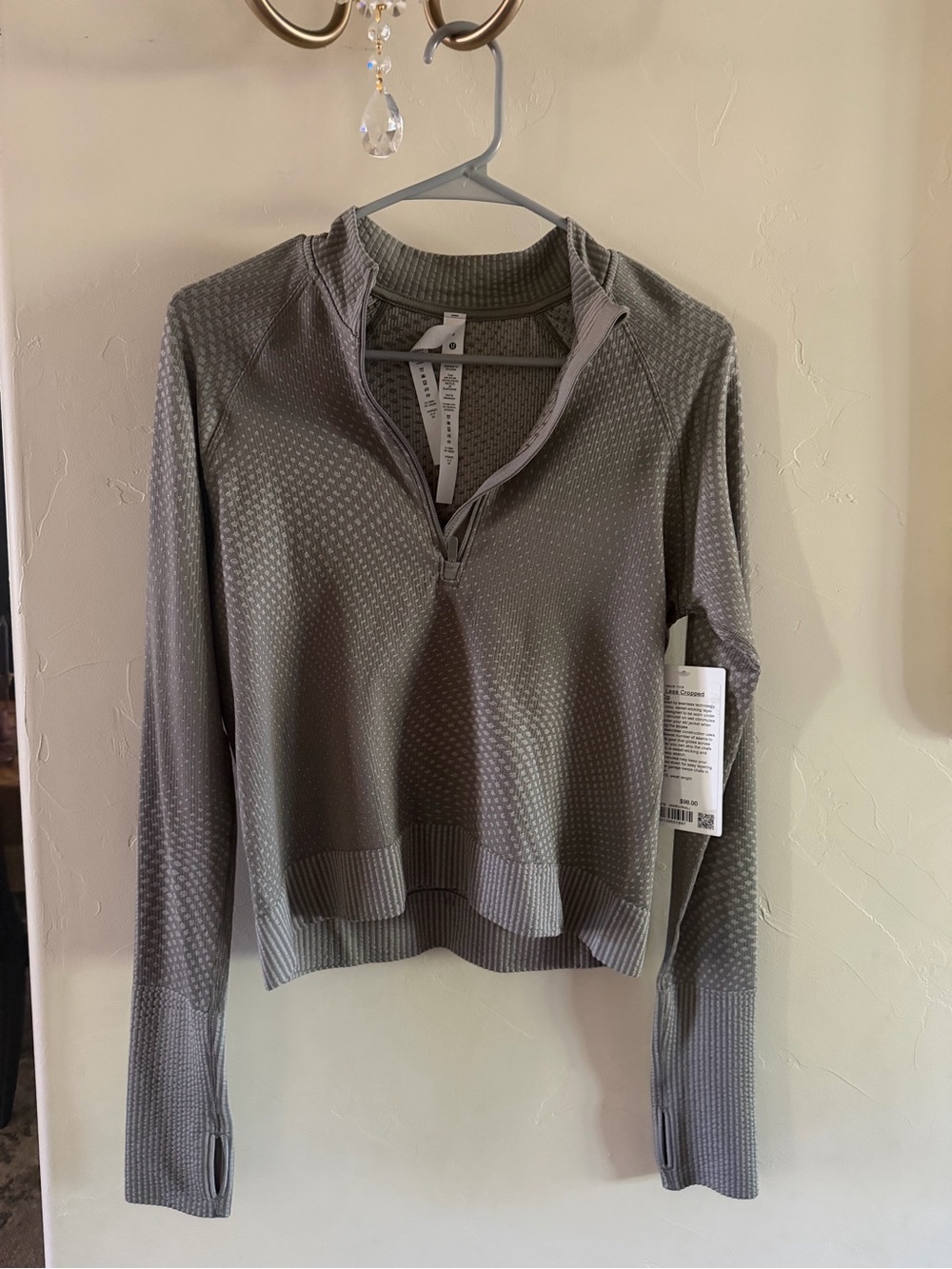 lululemon Rest Less Cropped 1/2 Zip Pullover
